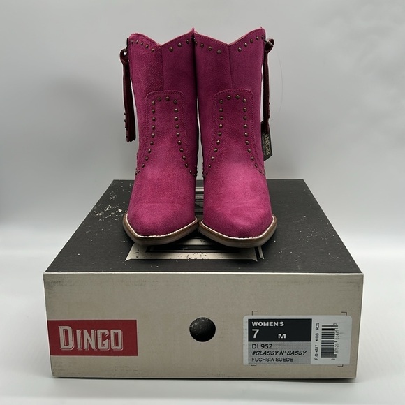 1074- Dingo Suede Ankle Women's Boots Size 7 NWT - Picture 9 of 10